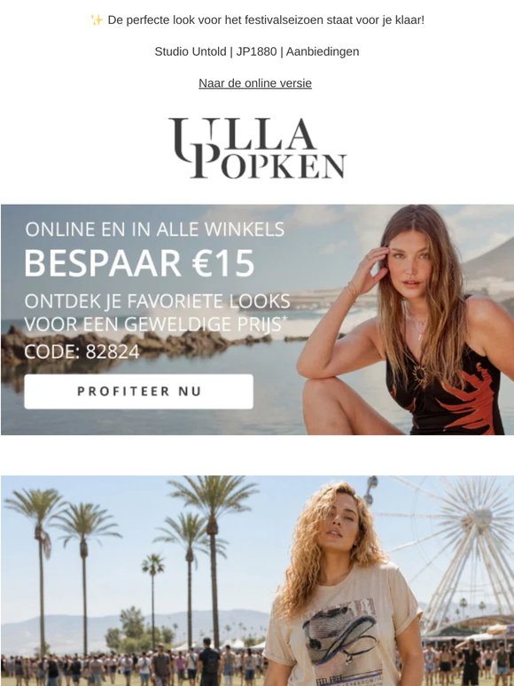 Het festivalseizoen begint en je bespaart €15! 🎶