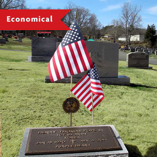 Cemetery American Stick Flags Without Stitches