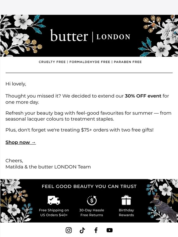Psst, We Quietly Extended Our Sale Event