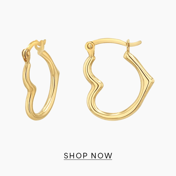 Heart Hoop Earrings
