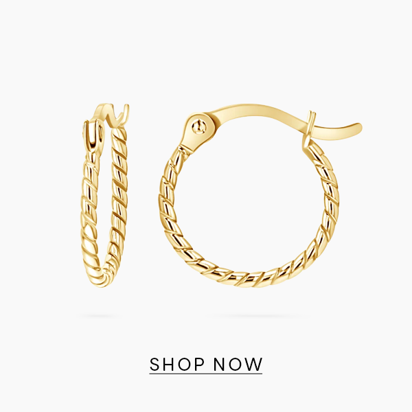 Dainty Twist Hoop Earrings