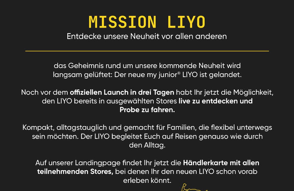 my junior kinderwagen mission liyo