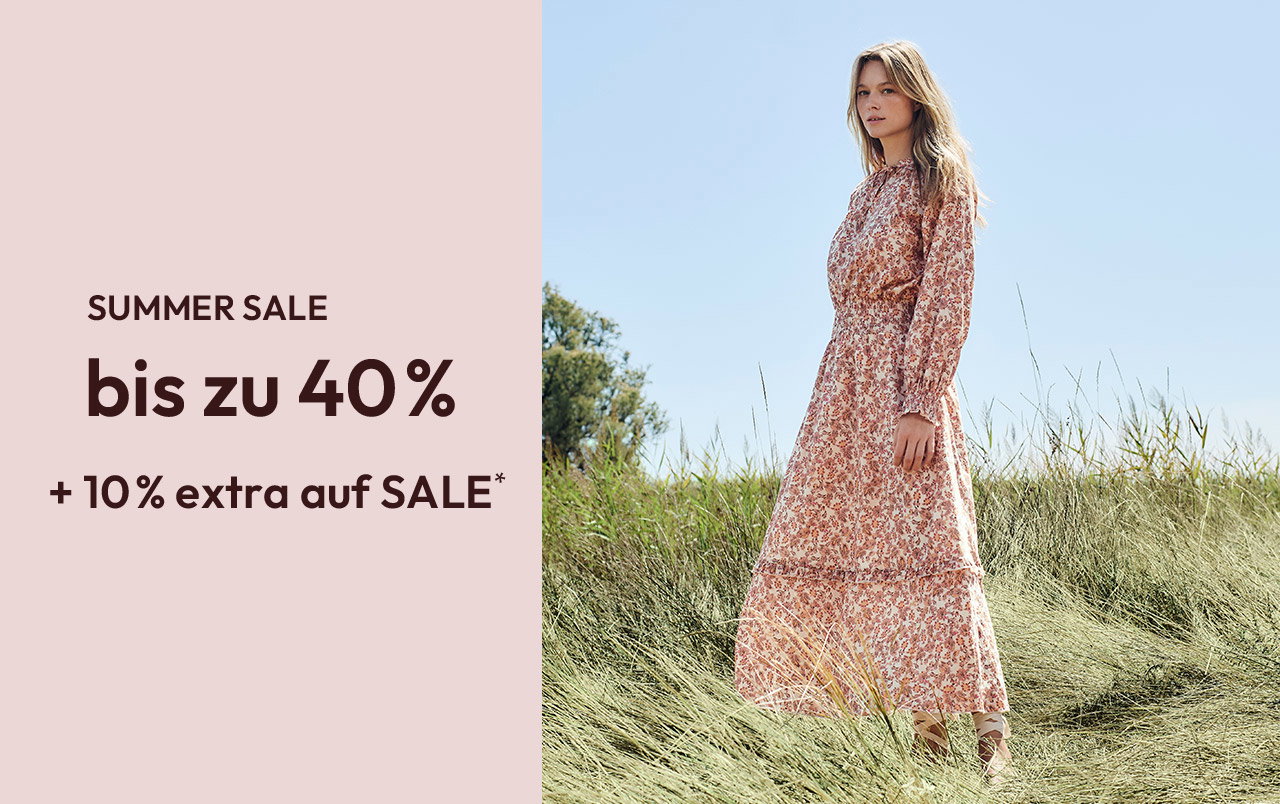 SUMMER SALE bis zu 40% + 10% extra auf SALE*