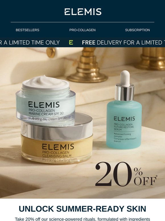 Fill your basket: 20% off