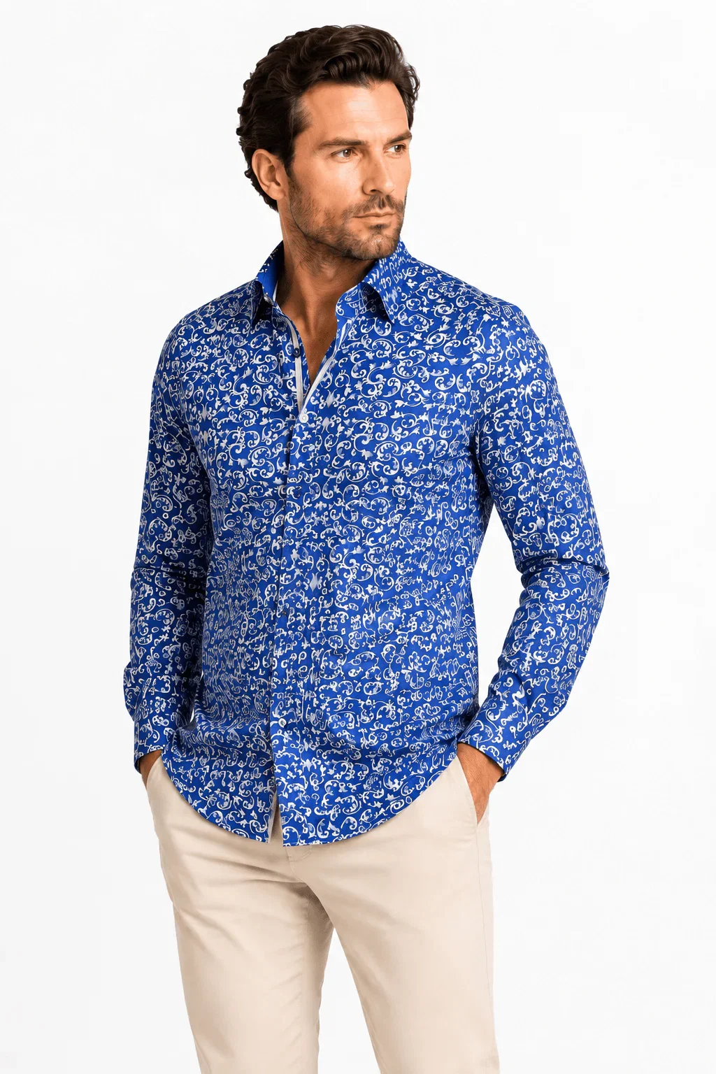 Image of ORNAMENTAL PAISLEY PRINT SHIRT