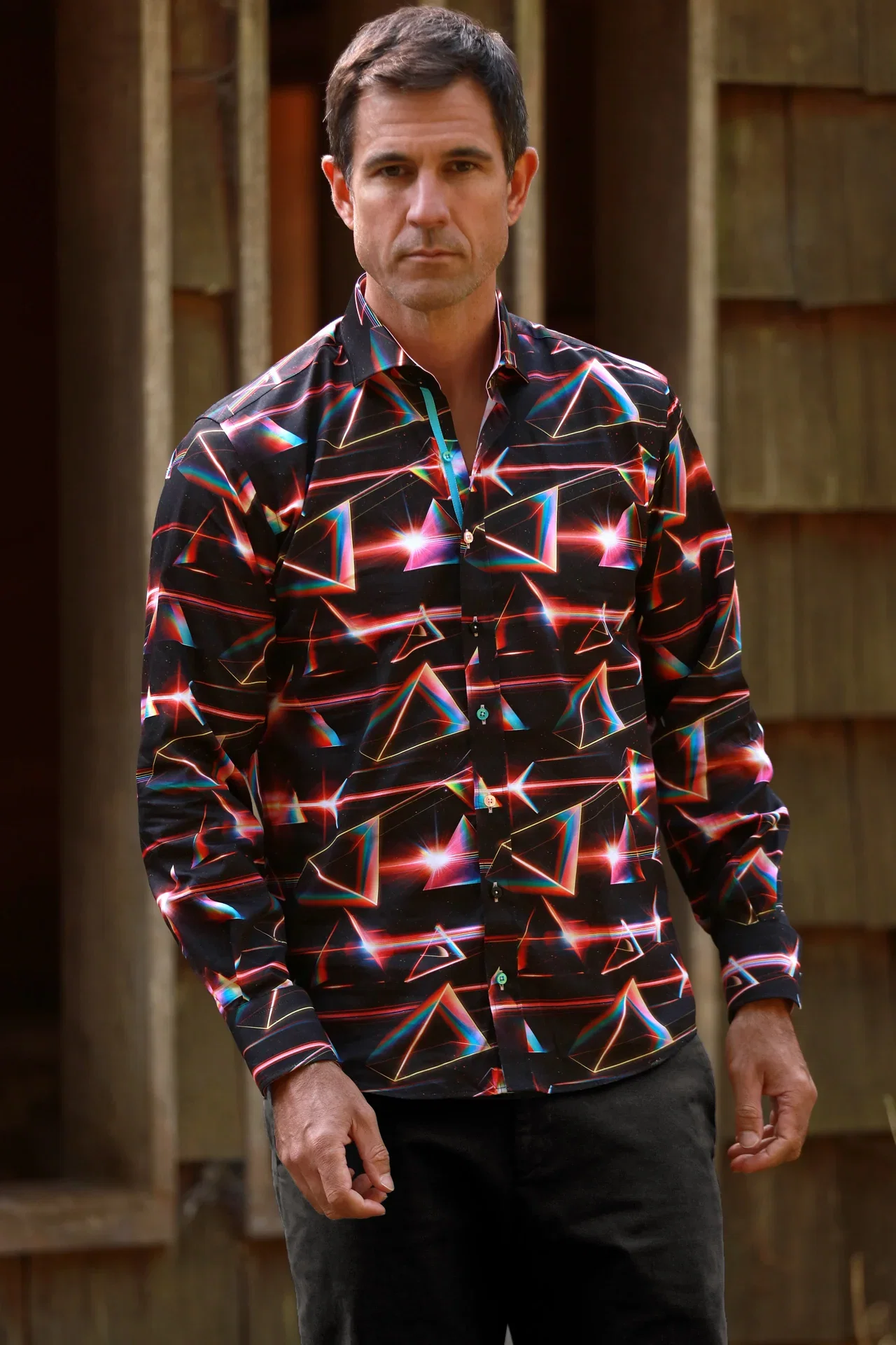 Image of PRISM SPECTRUM PRINT SHIRT
