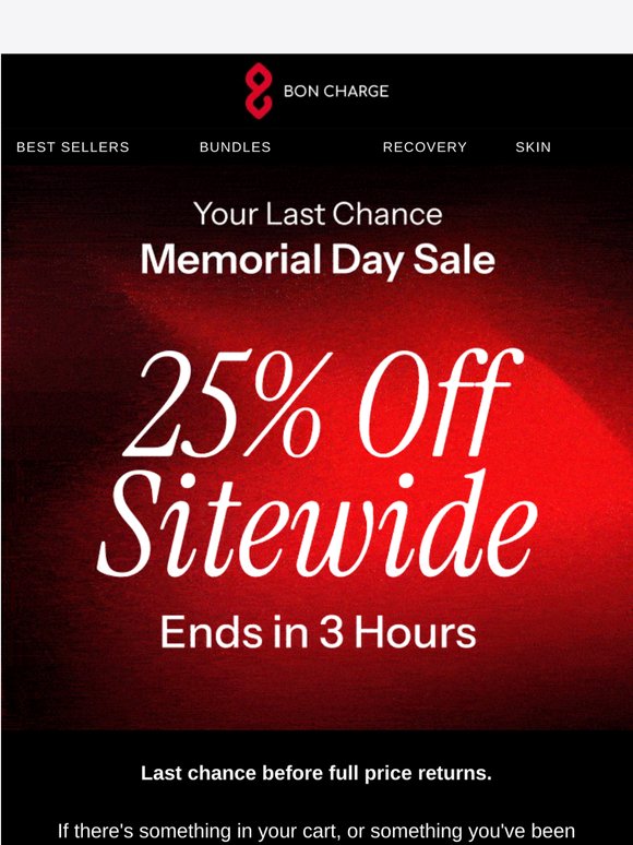 Last 3 hours to save!