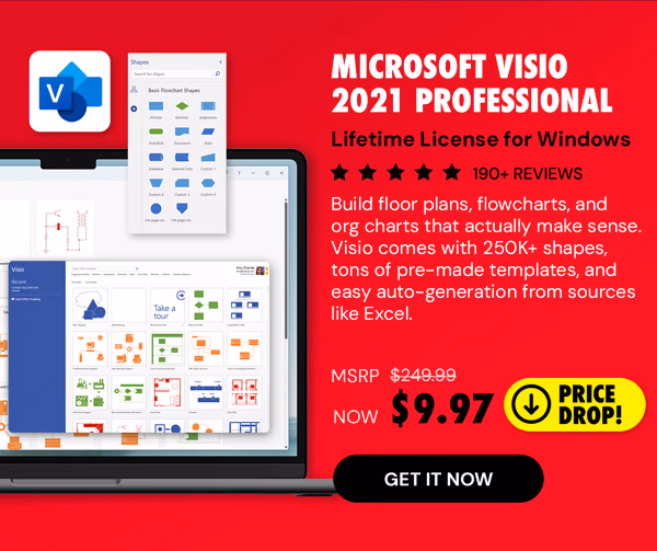 Microsoft Visio 2021 Professional: Lifetime License for Windows