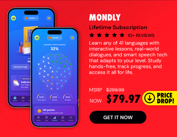Mondly: Lifetime Subscription (All Languages)