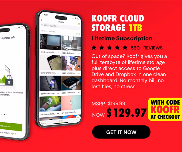 Koofr Cloud Storage: Lifetime Subscription (1TB)