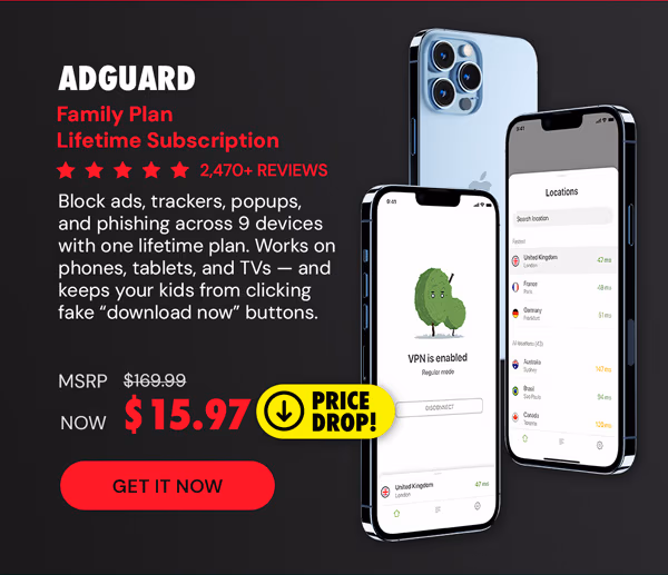 AdGuard Family Plan: Lifetime Subscription