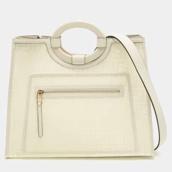 Runaway White FF PVC Shopper T