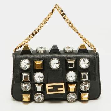 Baguette Micro Embellished Bla