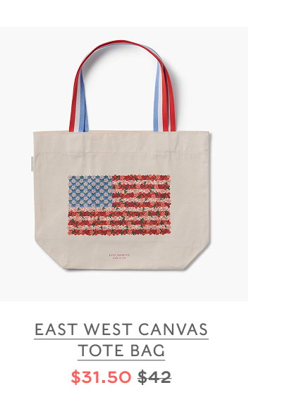 East West Canvas Tote Bag $31.50