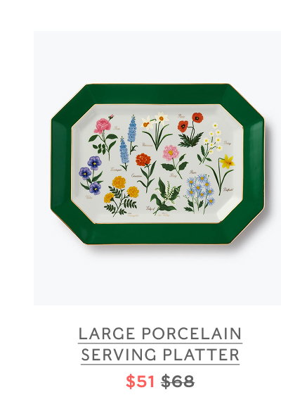 Large Porcelain Serving Platter $51