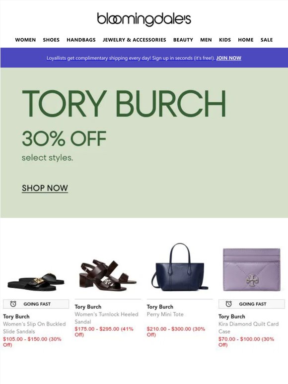 Tory Burch: 30% off