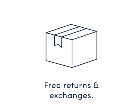 Free returns & exchanges.