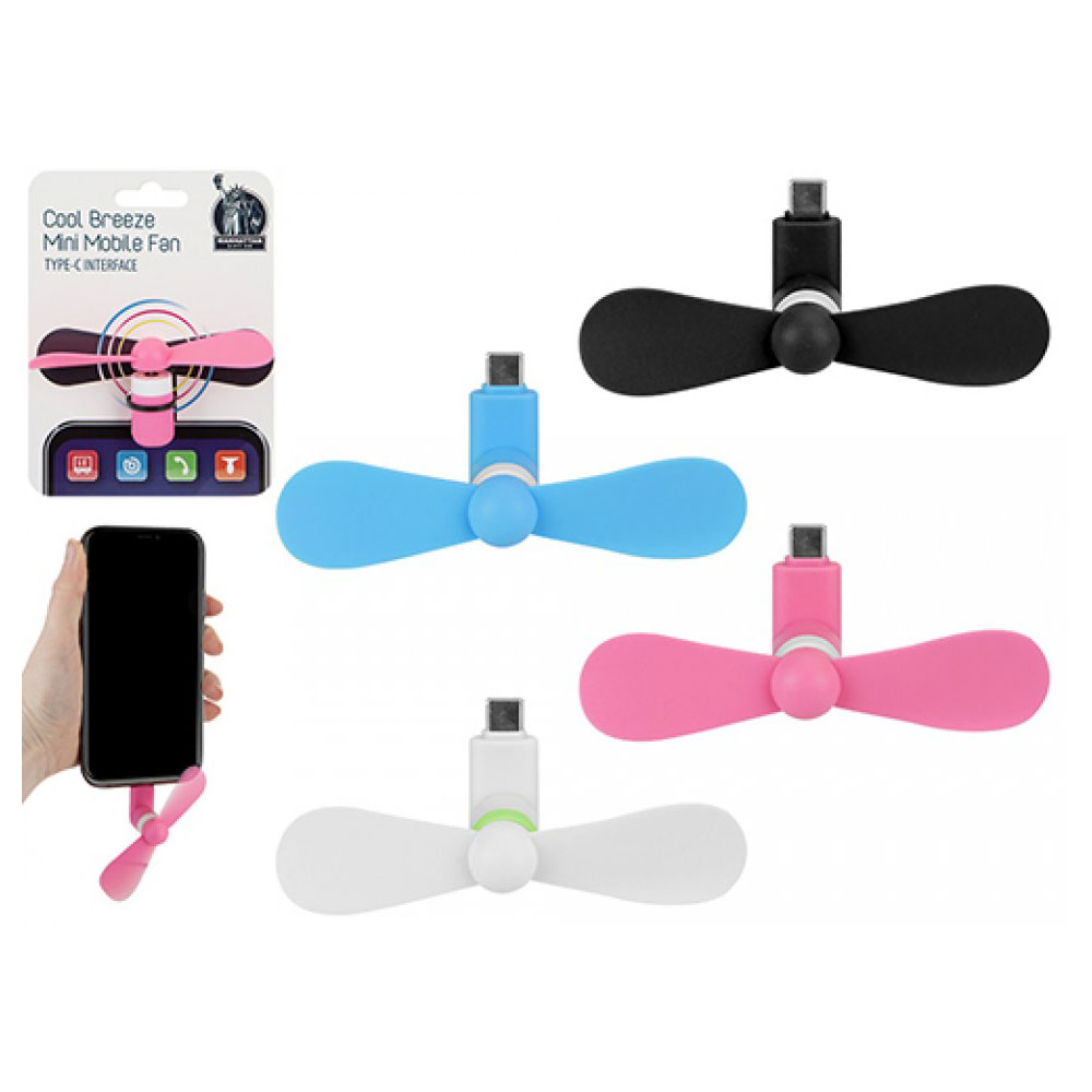 MGC Handy Mini Mobile Fan USB-C - Pink - £4.49 delivered