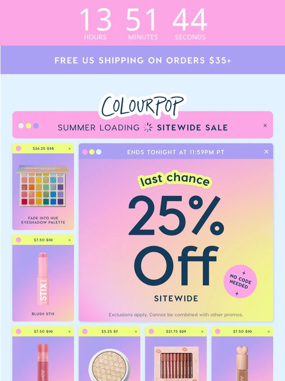 25% off everything is about to END TONIGHT 💔