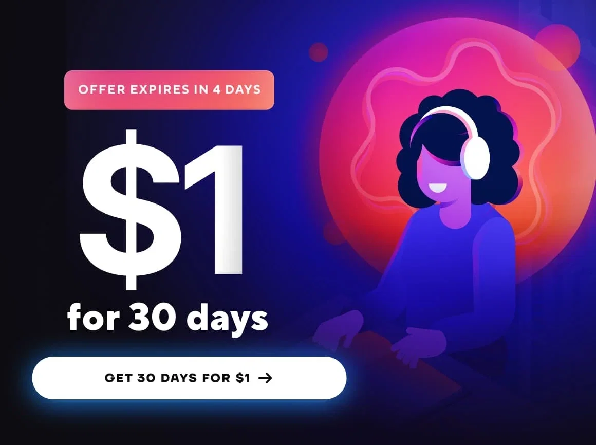 $1 for 30 days. Offer expires 5/31. Get 30 days for $1.