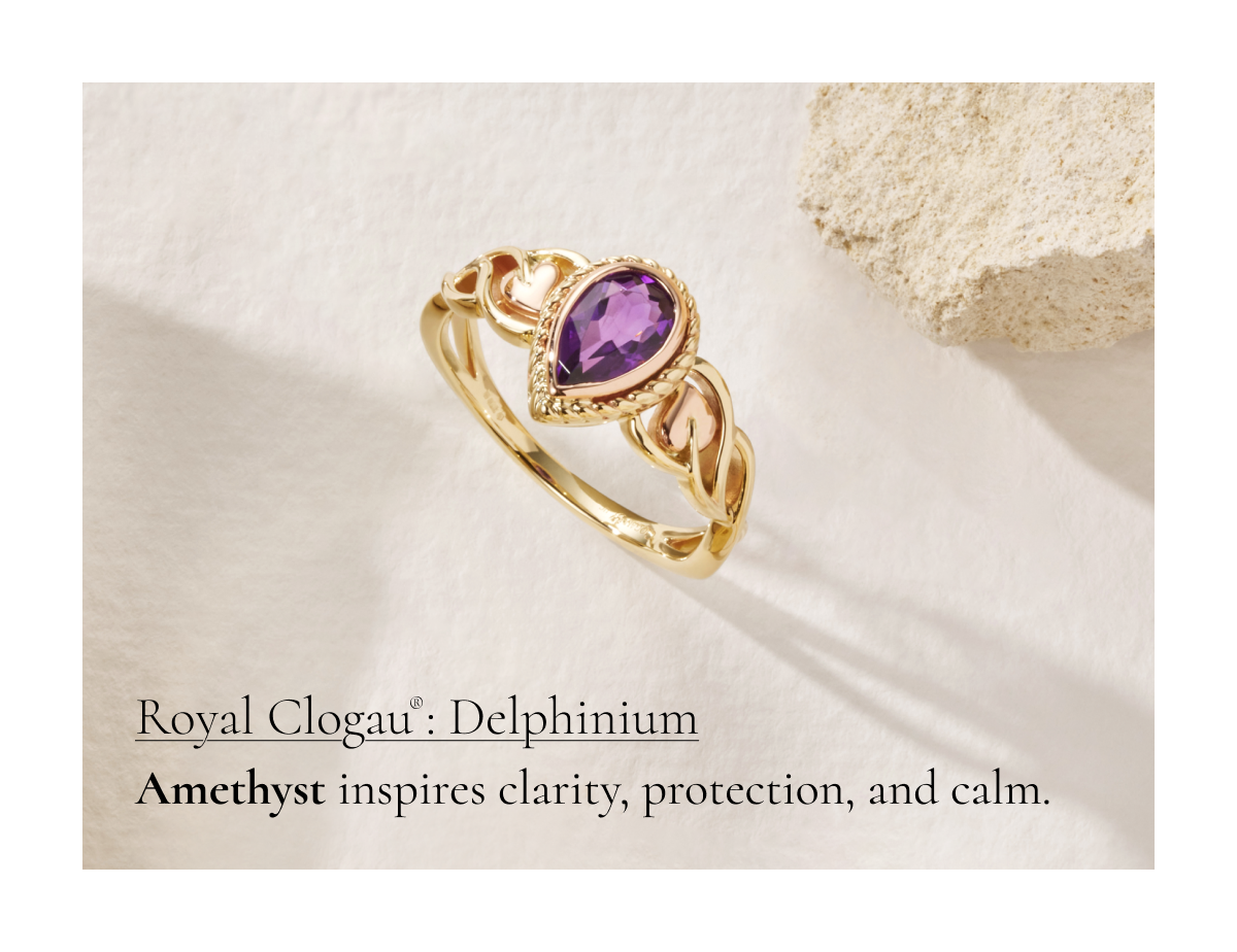 Amethyst inspires clarity, protection, and calm. 