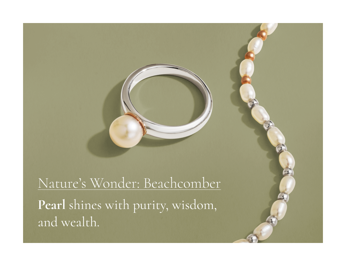 Pearl shines with purity, wisdom, and wealth. 