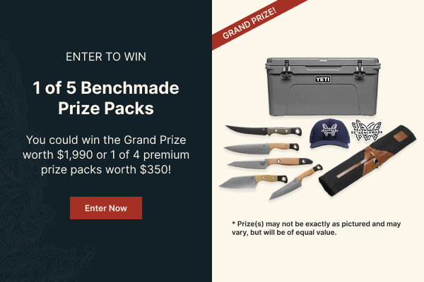 Enter to Win 1 of 5 Benchmade Prize Packs