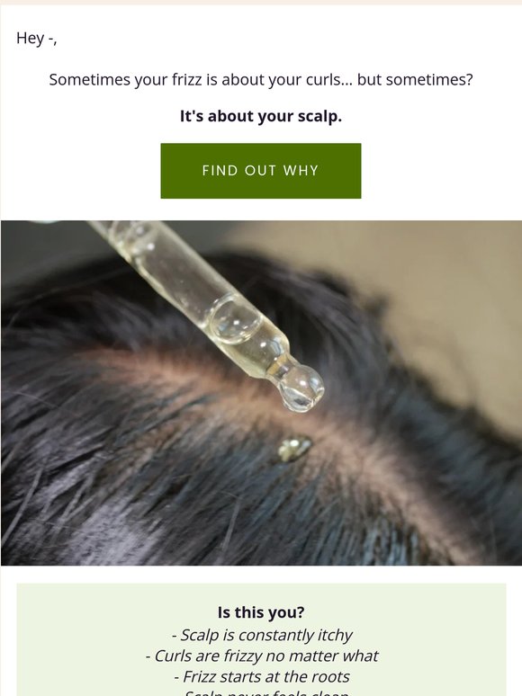 Signs your scalp is causing frizzy curls