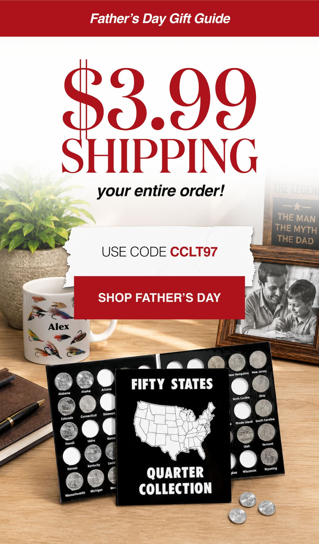 Father's Day Gift Guide $3.99 Shipping on your entire order! 