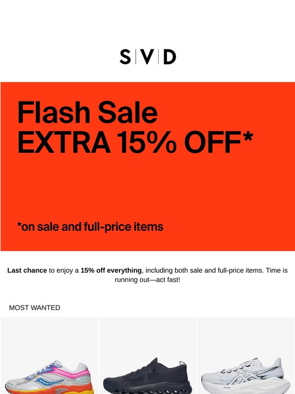 Last Hours! 🚨 EXTRA 15% OFF
