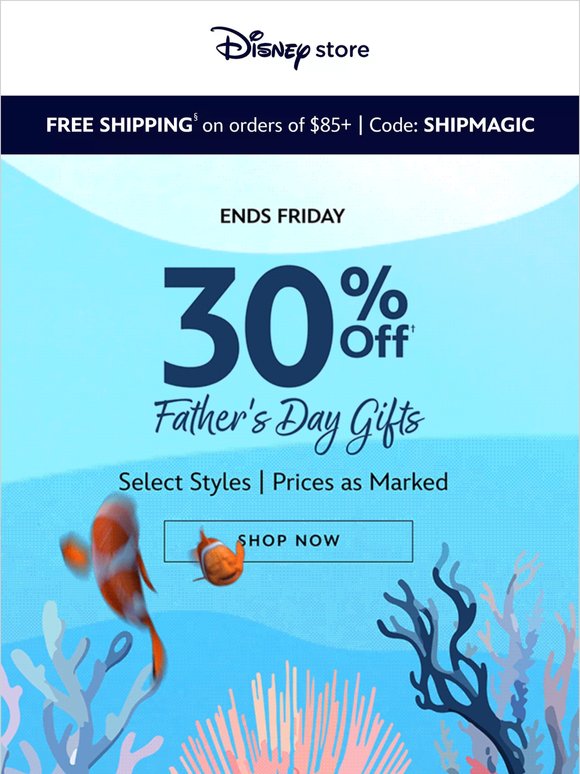 Save 30% on presents for Dad