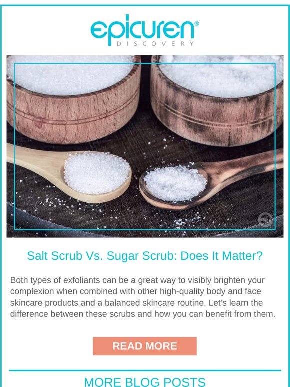 Salt Scrub Vs. Sugar Scrub: Does It Matter? 🤷‍♀️