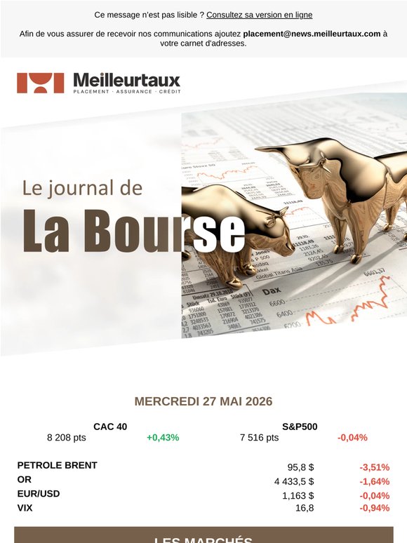 Le Journal de la Bourse du 27 mai