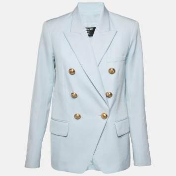 Light Blue Wool Double Breaste