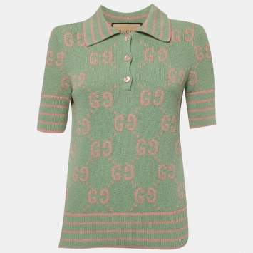 Green/Pink Monogram Jacquard K