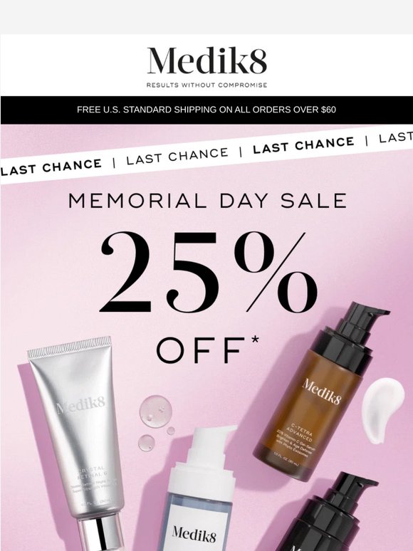 Last Chance: 25% Off Almost Everything