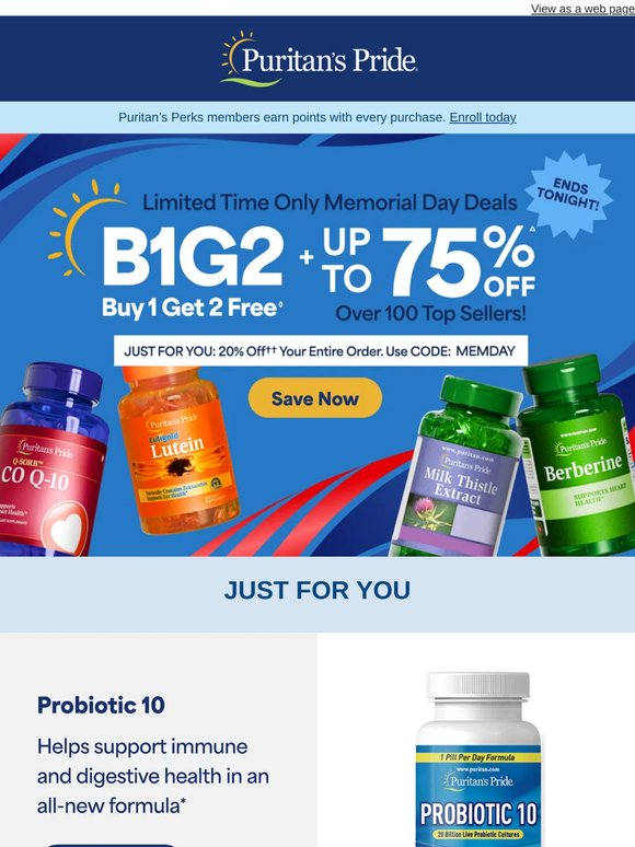 Last Chance: Memorial Day Savings End Tonight!