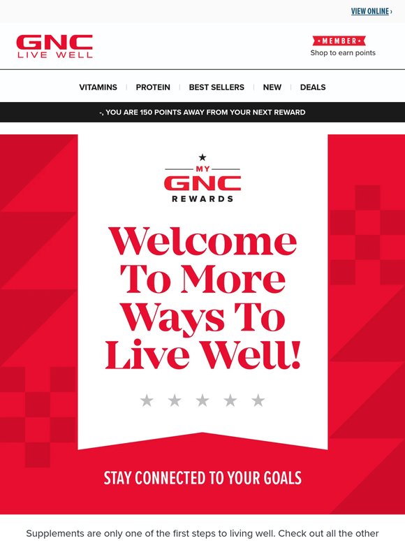 Get even more from GNC!