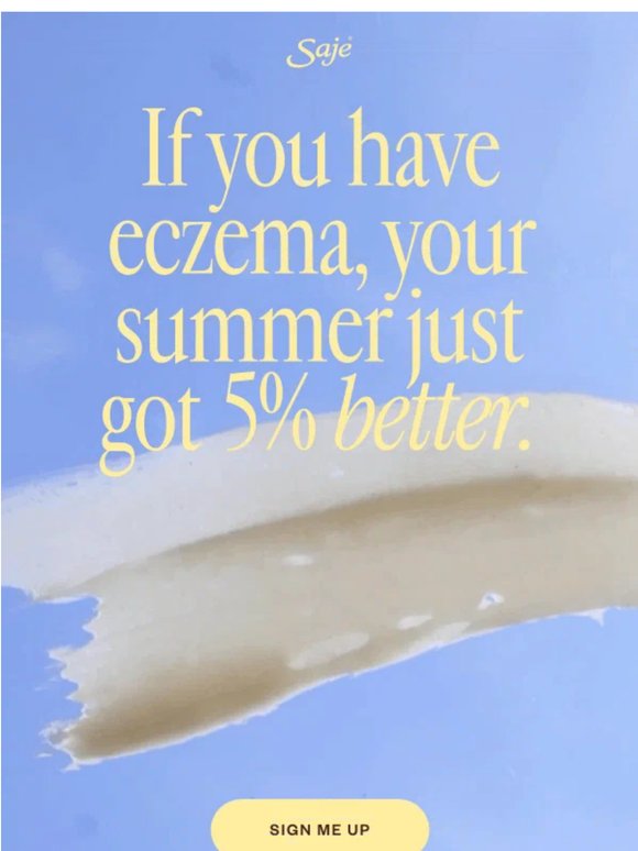 Summer with eczema is no picnic