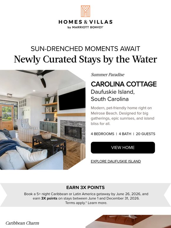 —, newly listed homes for summer escapes
