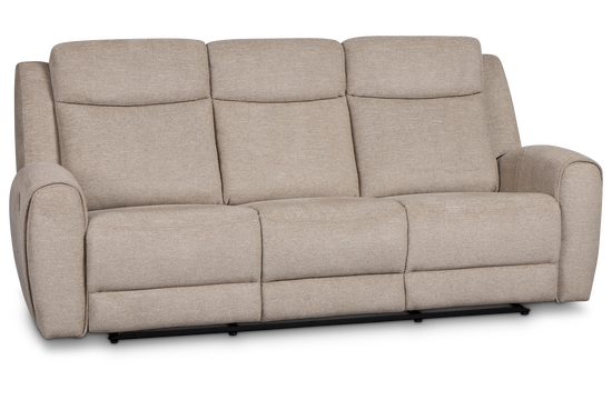 Walker Beige Fabric Reclining Sofa