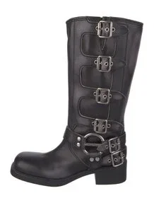 Leather Moto Boots