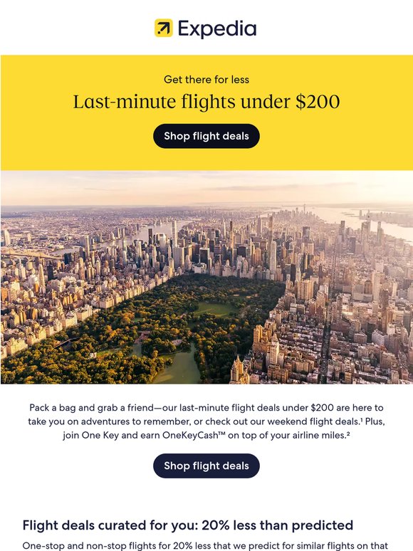 Flights under $200—pack your bags