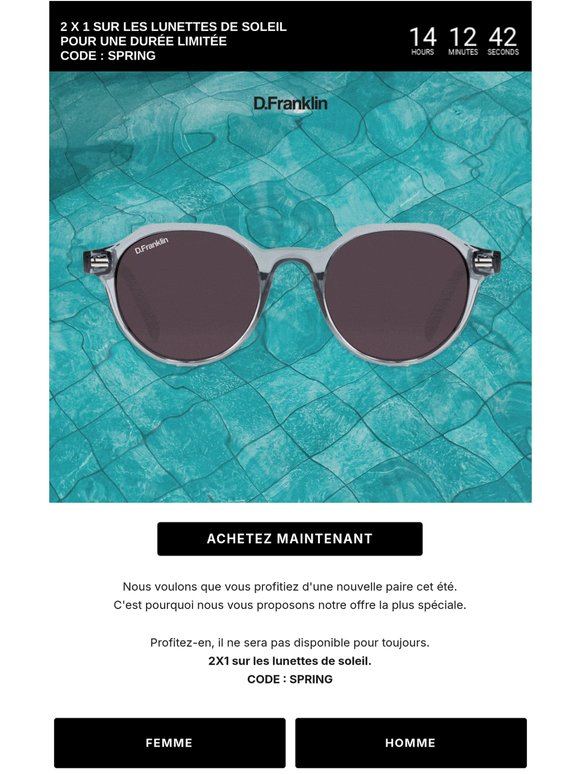 🕶️ Lunettes de soleil 2X1
