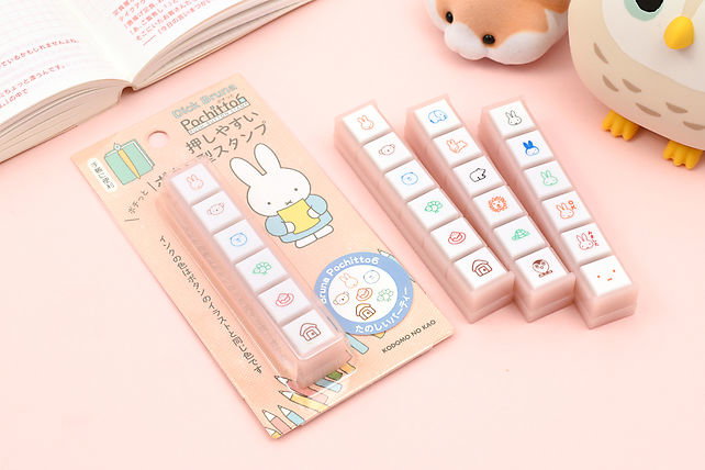 Kodomo no Kao Pochitto6 Push-Button Stamps - Miffy