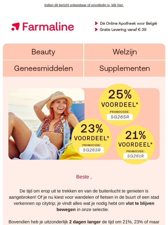 Met 2 dagen verlengd: tot wel 25% voordeel