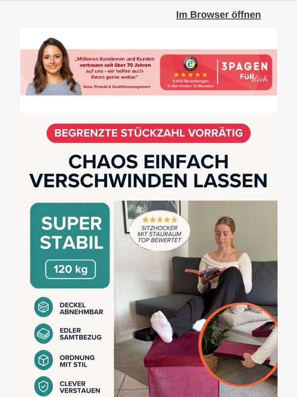 Deckel auf, Chaos weg
