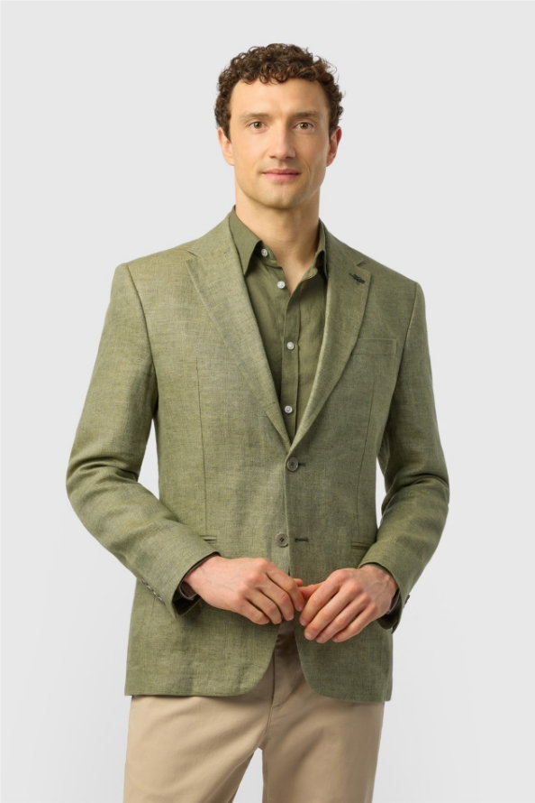 Ted Baker Tailored Olive Linen