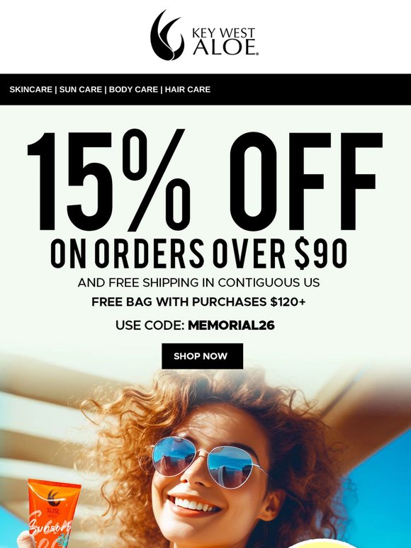 Only 2 Days Left to Save 15% and Get Free Shipping