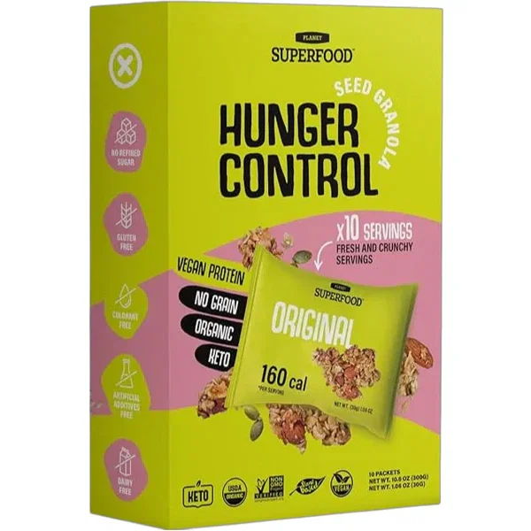 Planet Superfood Organic Seed Granola Protein Packs 10pk